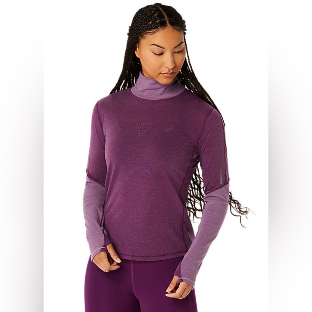 Asics Women’s Metarun Mock Neck Long Sleeve Top Purple Size XS